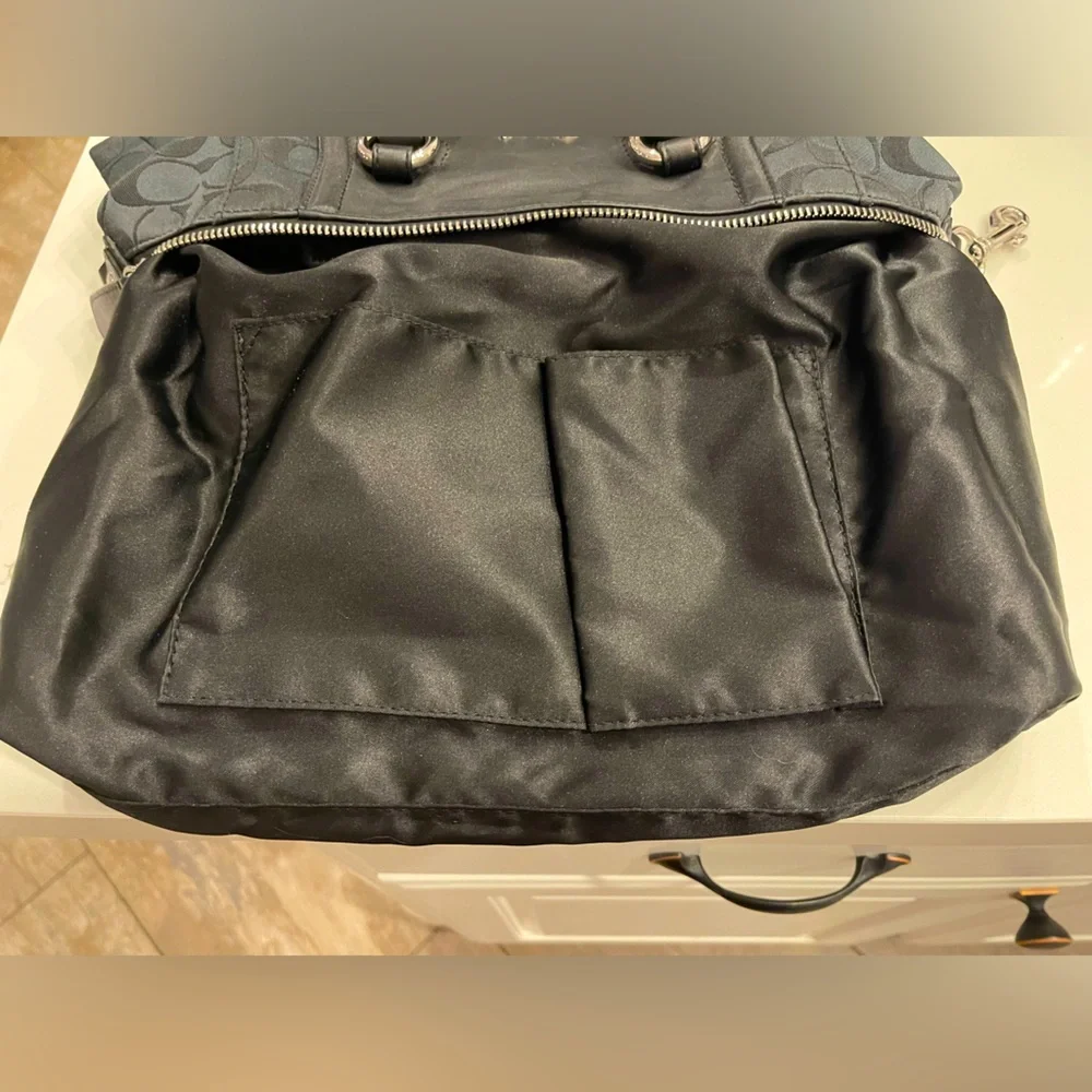 COACH Ashley Signature Satchel in black. EUC - Picture 11 of 17